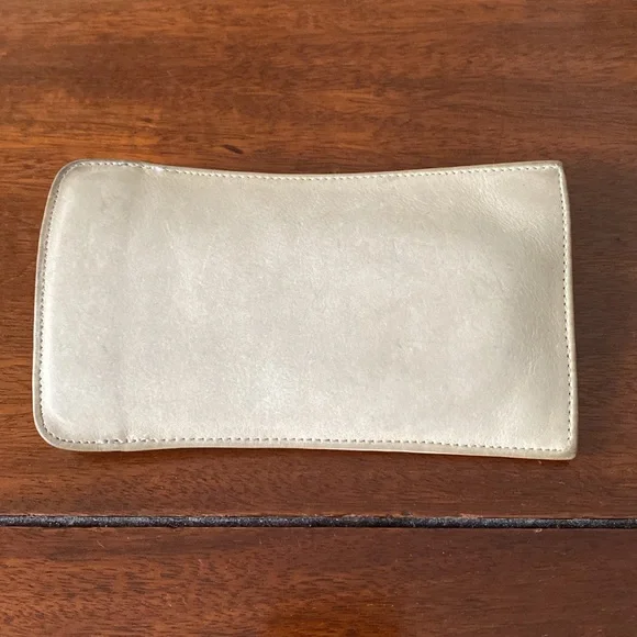Vintage Coach Bone Leather Glass Case Rare - can be used by a man or a woman